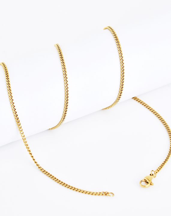 schakelkettinkje goldplated
