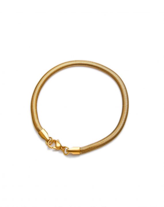 armbandje goldplated 18K slang