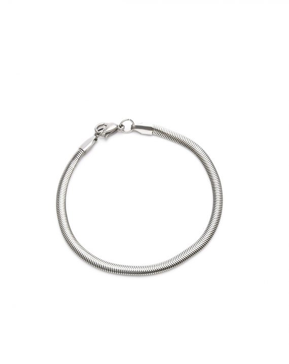 armbandje staal slang soft flat